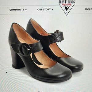Worn once black maryjane Fluevog shoes